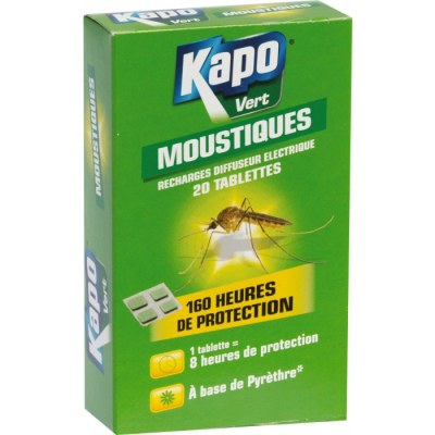 20 Recharges pour diffuseur anti-moustiques - KAPO