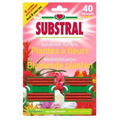 Batonnets nutritifs pour plantes fleuries - 40 Batonnets - SUBSTRAL