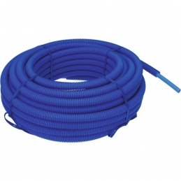  Tube polyéthylène réticulé gaine (P.E.R) - Bleu - 25 M - 13 x 16 mm