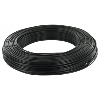 Câble d'installation H07V-U 1.5 mm² - 100 M - Noir - ELECTRALINE