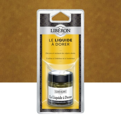 Vernis brillant pour restauration - Le liquide à dorer - Versailles - 30 ml - LIBERON