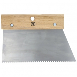 Couteau à colle avec denture carrée - 2.5 x 2.5 mm - 200 mm - OUTIBAT