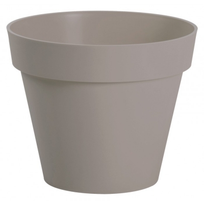 Pot à fleur en plastique - Gamme Toscane - 23 L - Taupe - EDA