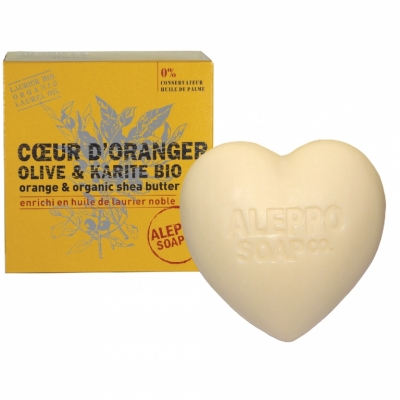 Coeur d'Oranger Olive & karité bio - 200 Grs - ALEPPO