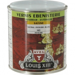 Vernis ébénisterie - Satiné - Incolore - 500 ml - AVEL