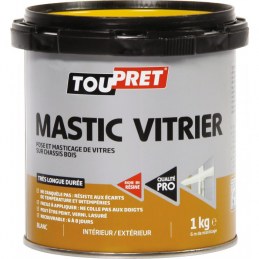 Mastic blanc pour pose de vitres - 1 Kg - TOUPRET