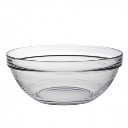 Saladier empillable en verre trempé - 17 cm - Transparent - DURALEX