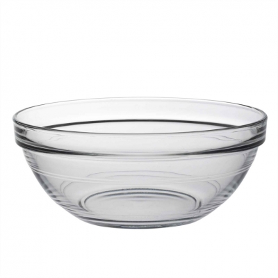 Saladier empillable en verre trempé - 17 cm - Transparent - DURALEX
