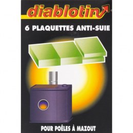 6 plaquettes Anti-suie pour poêle à mazout - DIABLOTIN