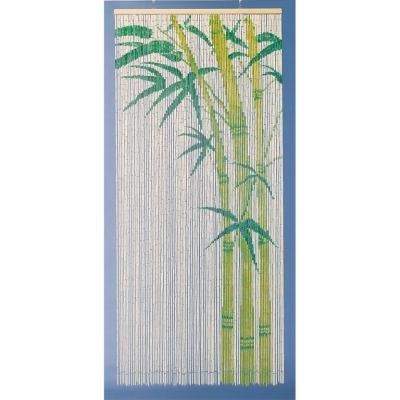 Rideau de porte en Bambou - Peint à la main - 90 x 200 cm - MOREL