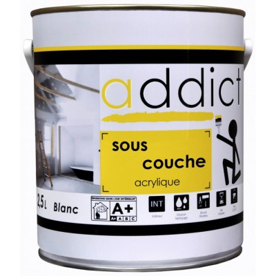 Sous-couche acrylique - Blanc - 2.5 L - ADDICT