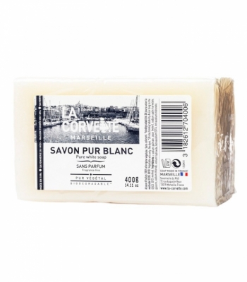 Savon Pur Blanc - Menager - 400 Grs - LA CORVETTE