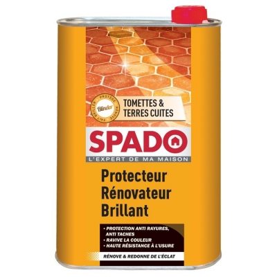 Rénovateur et protecteur brillant - Tomettes & Terres cuites - Blindor - 1 L - SPADO
