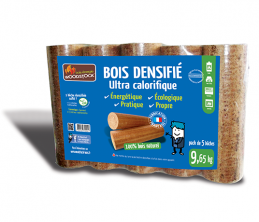 Bois densifié - Ultra calorifique - 5 bûches - WOODSTOCK