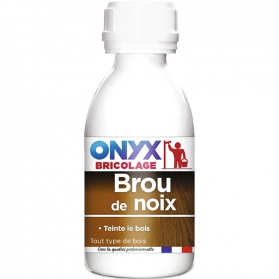 Dégraissant bois bruts et teinture - Brou de noix - 190 ml - ONYX