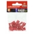 Lot de 10 clips femelles isolées Ø 6.35 mm - Rouge - DHOME