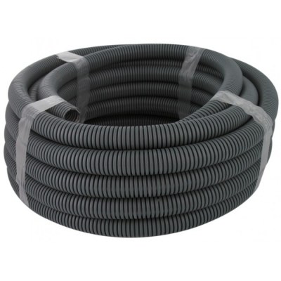 Couronne de 50 M de gaine ICTA avec tire fil - Ø 20 mm - Gris