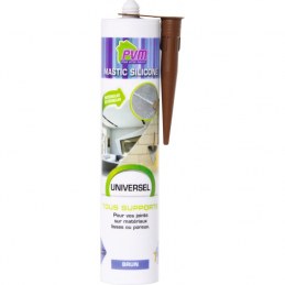 Mastic universel - Silicone - Brun - 310 ml - PVM