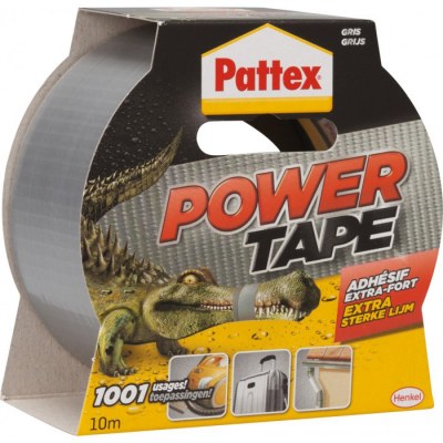 Adhésif super-puissant Power Tape de PATTEX - 10 m - Gris
