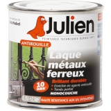 Laque métaux ferreux antirouille - Blanc brillant - 250 ml - JULIEN