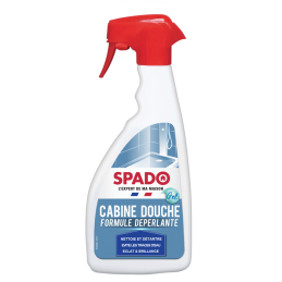 Nettoyant / détartrant spécial cabine de douche - Formule déperlante - 500 ml - SPADO