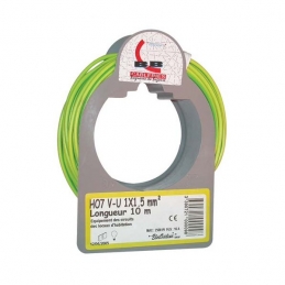 Couronne de 100 M - Vert / Jaune - H07 V-U 2,5 mm² - ELECTRALINE