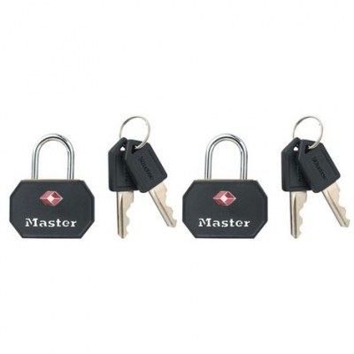 Cadenas laiton - 40 mm - anse acier 22 mm - certifié TSA - MASTER LOCK