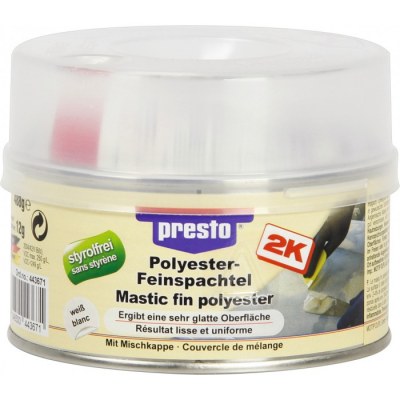 Mastic polyester souple - 500 Grs - Blanc - PRESTO