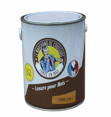 Lasure acrylique pour Bois - Teinte Chêne clair - 2.5 L - ONIP