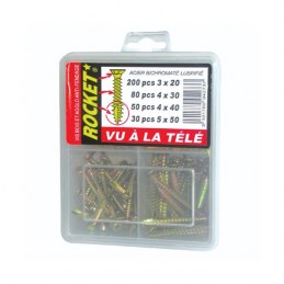 Coffret vis Rocket bois et agglo - lot de 360 - VYNEX