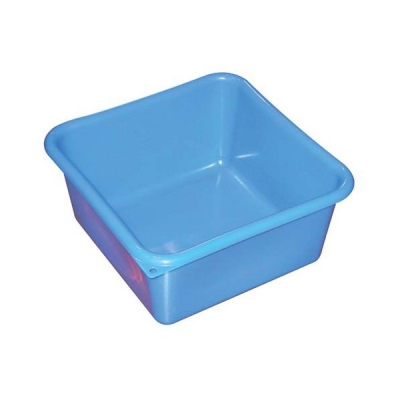 Cuvette carrée - Bleu - 15 L - 38 cm