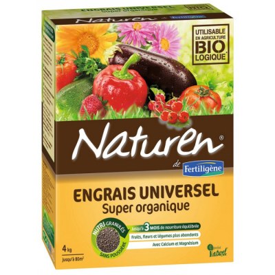 Engrais universel - Super organique - 4 Kgs - NATUREN