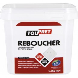 Enduit de rebouchage en pâte - Pot de 1250 Grs - TOUPRET