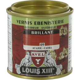 Vernis ébénisterie - Brillant - Acajou - 125 ml - AVEL