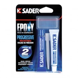  Colle époxy progressive Sader - 2 tubes 15 ml