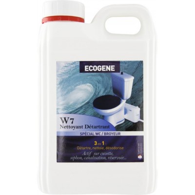 W7 Nettoyant Détartrant - Entretien Wc broyeur - 2 L - ÉCOGENE