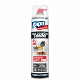 Insecticide longue portée - Spécial nids de guêpes et frêlons - Portée 6 m - 750 ml - KAPO