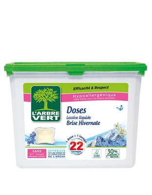 Doses de lessive au savon végétal - Brise végétale - L'ARBRE VERT