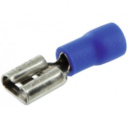 Lot de 10 clips femelles pré isolés Ø6.35 mm - Bleu - DHOME