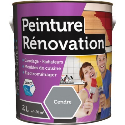 Peinture multi-surfaces - Rénovation - 2 L - Cendre - BATIR