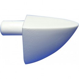 Taquet simple - Ø 5 mm - Blanc - Lot de 12 - STRAUSS
