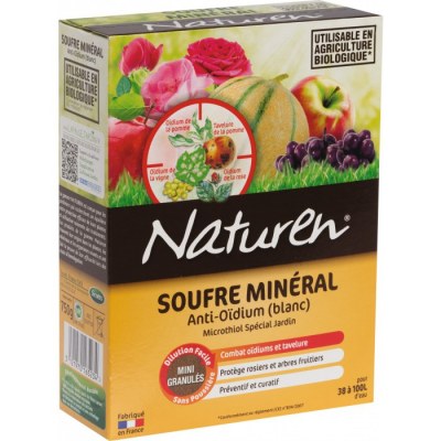 Souffre minéral pour lutter contres les maladies - 750 Grs - NATUREN