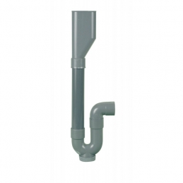 Siphon en PVC double entrée - Sortie horizontale - Ø 40 mm - NEPTUNE