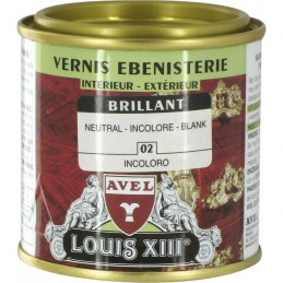 Vernis ébénisterie - Brillant - Incolore - 125 ml - AVEL