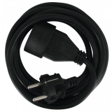 Rallonge câble souple - 2P + T - 3 M - Noir - DHOME