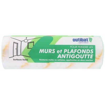 Manchon pour rouleau anti goutte - Murs / plafonds - 180 x 48 mm - OUTIBAT