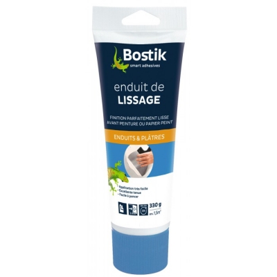 Enduit de lissage en pâte - Murs et plafonds - 330 Grs - BOSTIK