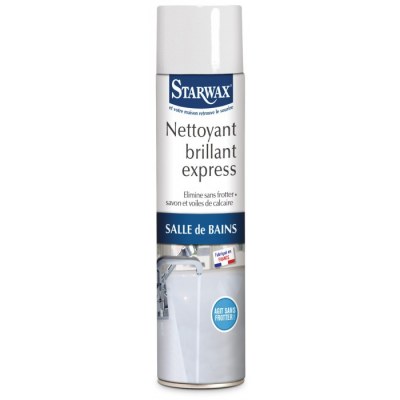 Nettoyant brillant express - Sanitaire - Aérosol 600 ml - STARWAX