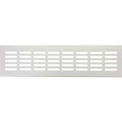 Grille de ventilation à encastrer - métal - 300 x 80 x 9.5 mm - Aluminium - DMO