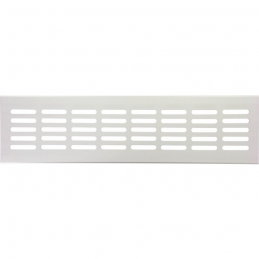 Grille de ventilation à encastrer - métal - 300 x 80 x 9.5 mm - Aluminium - DMO